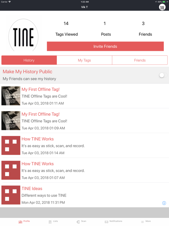 Screenshot #4 pour Tine Tag: Interactive sticker