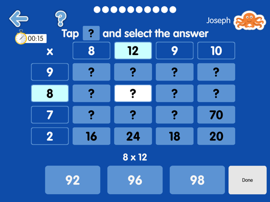 Screenshot #6 pour Times Tables: Maths is fun!