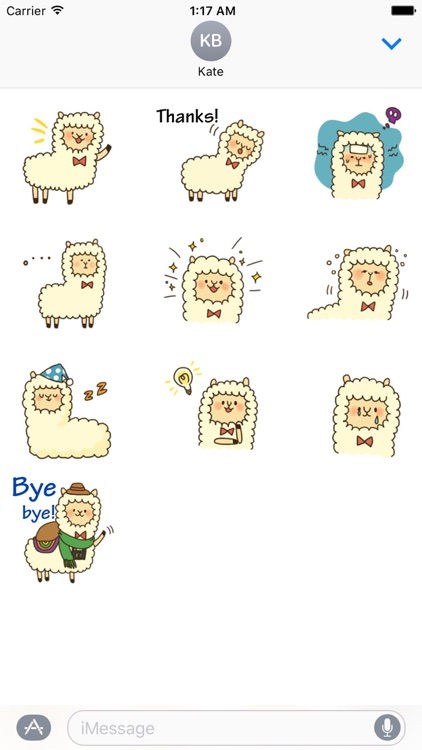 Couple Alpaca in Love Sticker