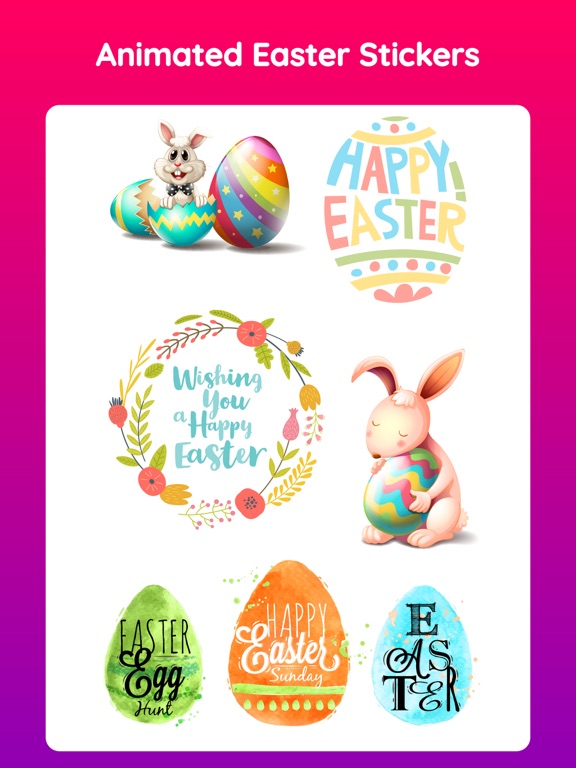 Screenshot #4 pour Animated Happy Easter Stickers