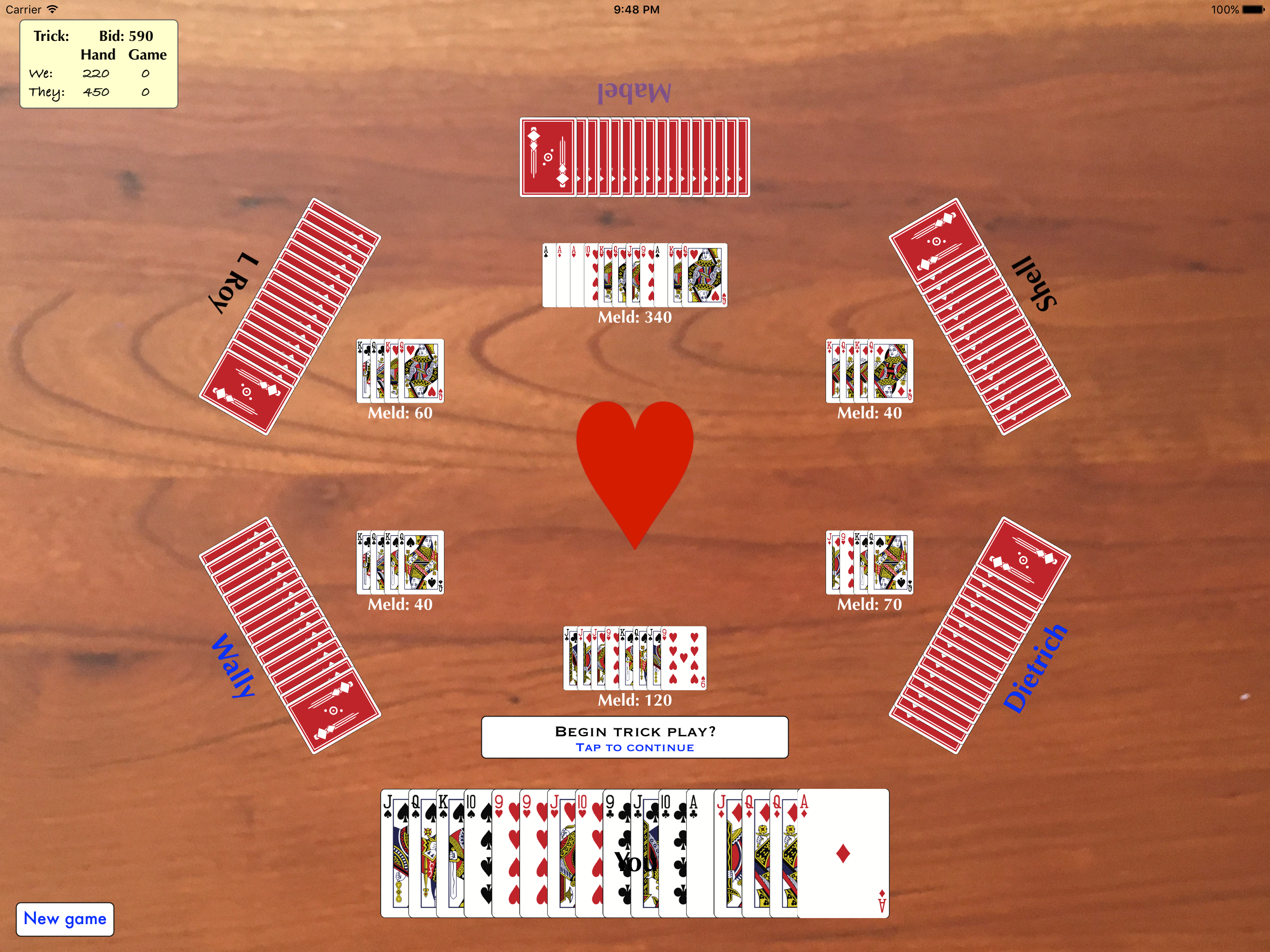 Universal Pinochle screenshot 5