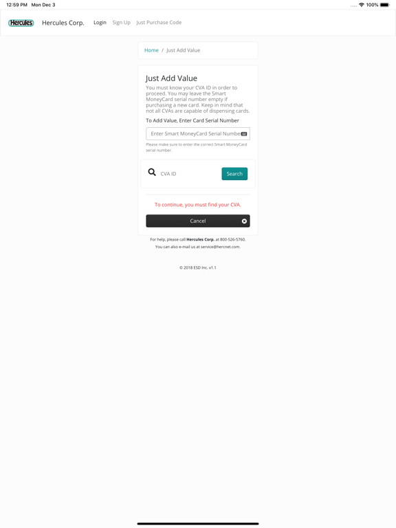 App screenshot