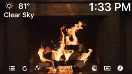 fireplace 4k - ultra hd video iphone screenshot 1
