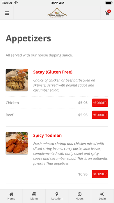How to cancel & delete Siam Ginger Thai Ordering from iphone & ipad 2