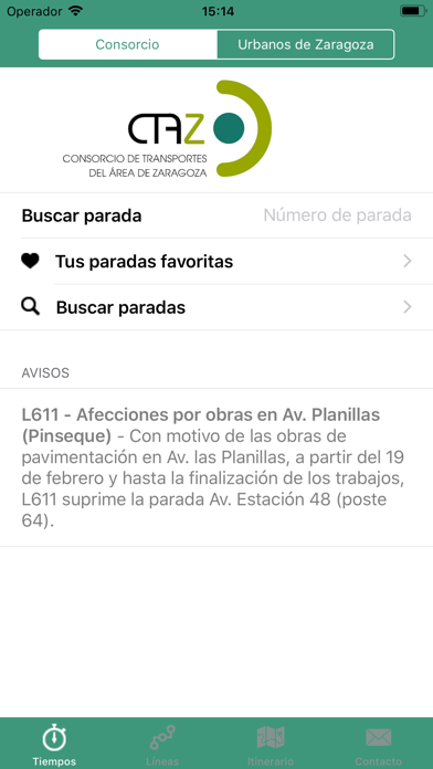 Screenshot #1 pour CTAZ-tiempos