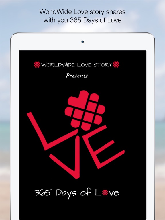 365 Days of Love iPad screenshot 1 - Entertainment app