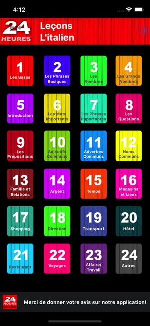 En 24 Heures l'italien(圖2)-速報App