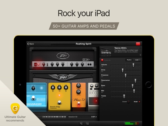 AmpKit - Guitar amps & pedals iPad app afbeelding 1