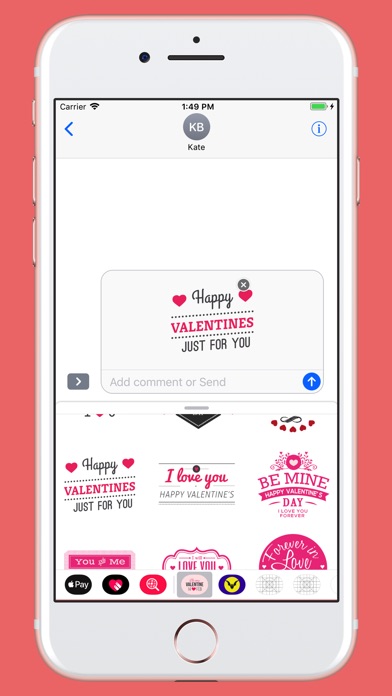 Valentines Day stickers emoji screenshot 4