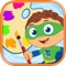 A free game for color learning and draw