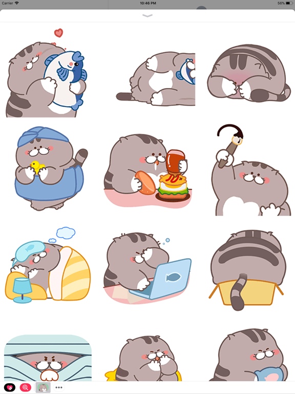 Screenshot #5 pour Chubby Cat Animated Stickers