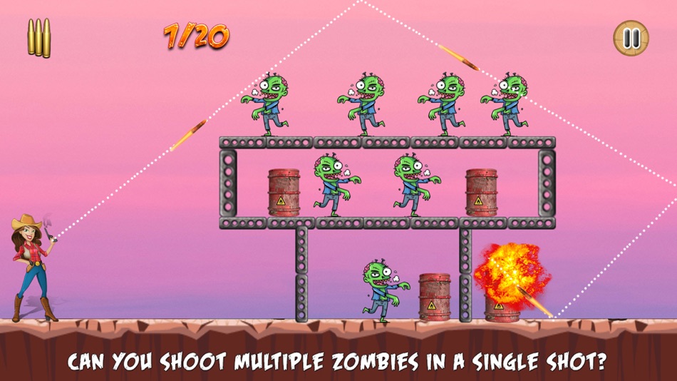 #1. Zombie Shoot Off (iOS) 由: Mobitsolutions
