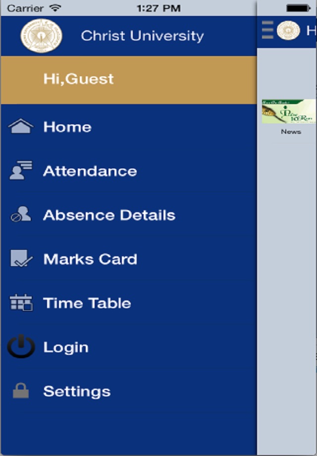 Christ University Student App screenshot 2