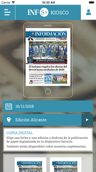 Screenshot #1 pour Kiosco Diario Información