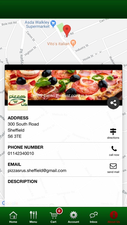 Pizzas R Us Sheffield