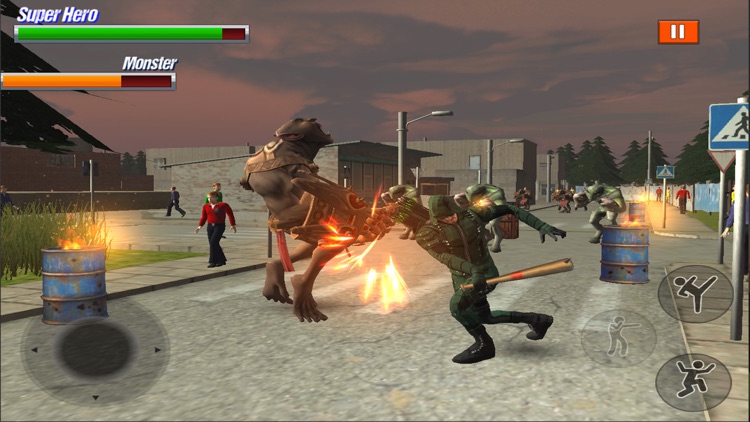 Super Hero Fight in City