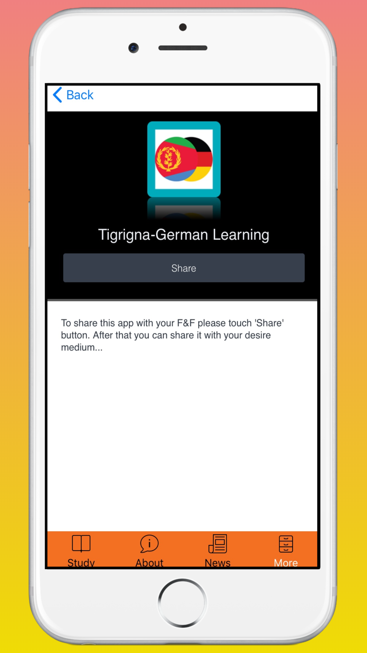 Tigrigna-German Learning App