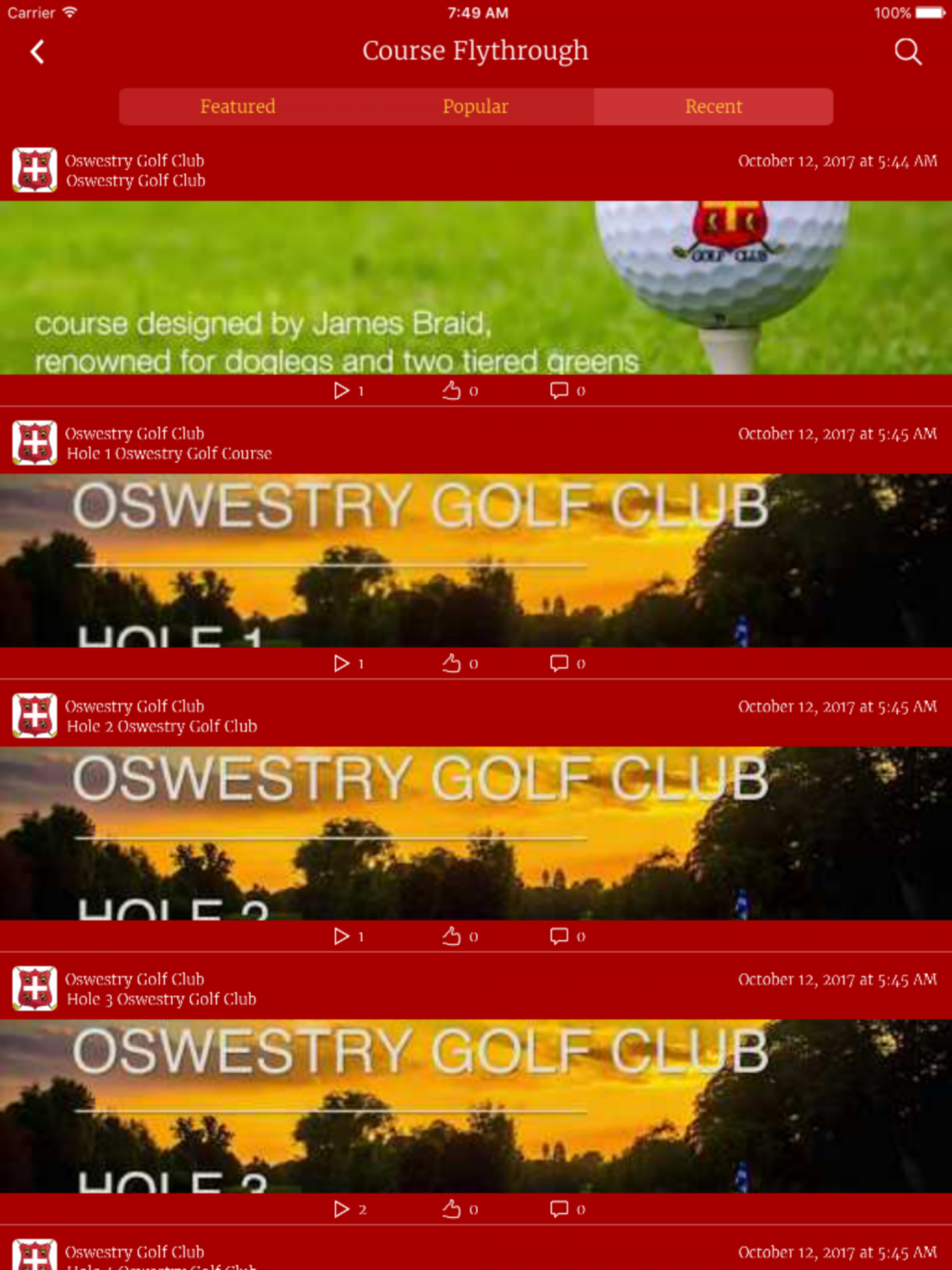 Oswestry Golf Club screenshot 9