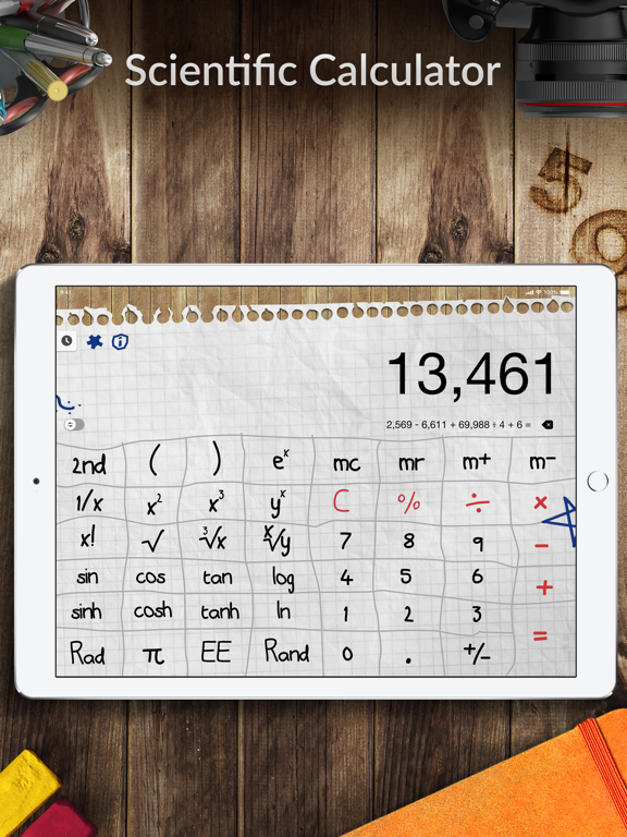 Calculator Pro for iPad Free - Standard and Scientific Calculator screenshot