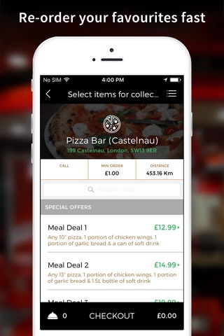 Pizza Bar UK App screenshot 3