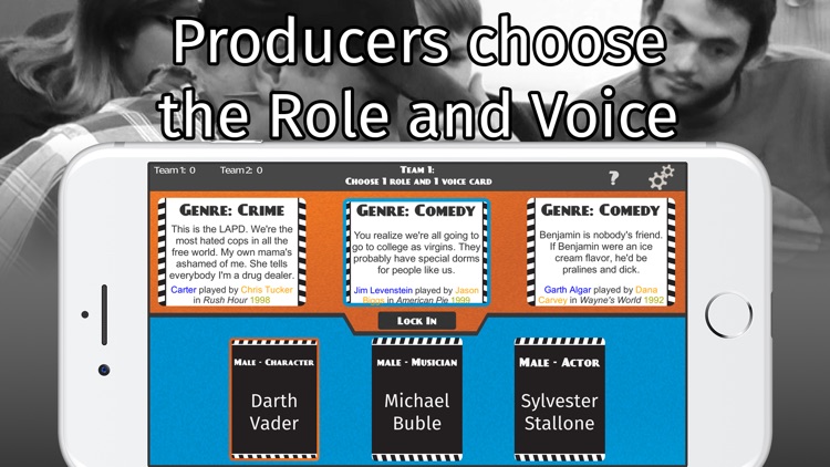 Cast Off: movies and voices