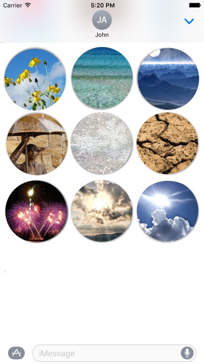 Weather Mood - cute nature stickers