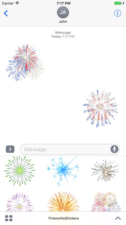 Fireworks Stickers+