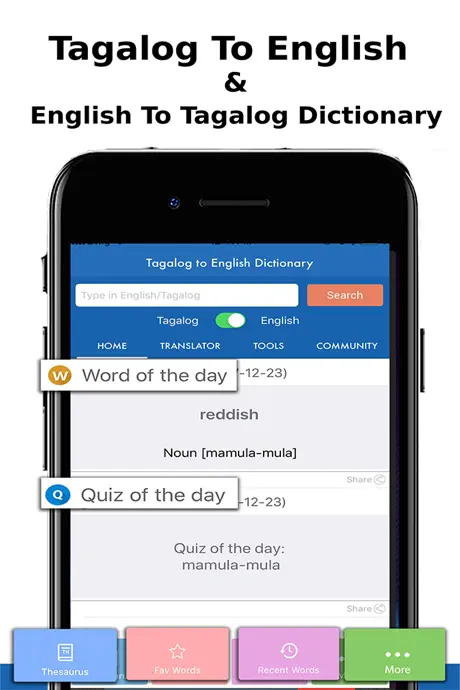 English to Tagalog Dictionary