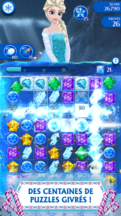 Screenshot #1 pour La Reine des Neiges Free Fall