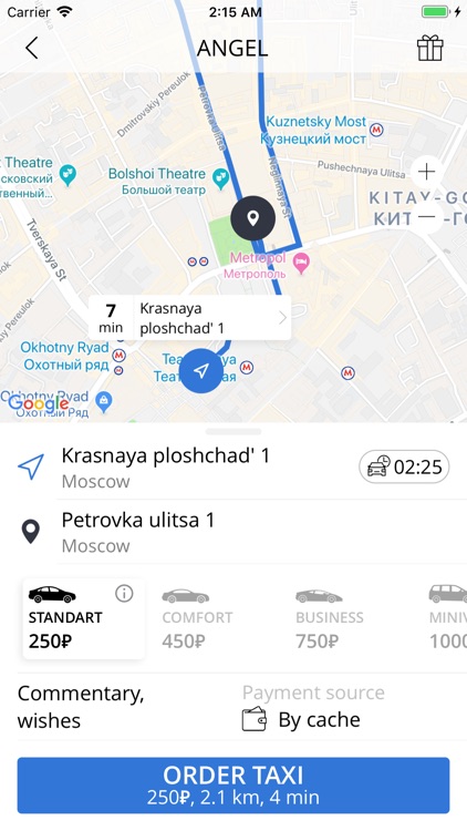 Angel - taxi booking online