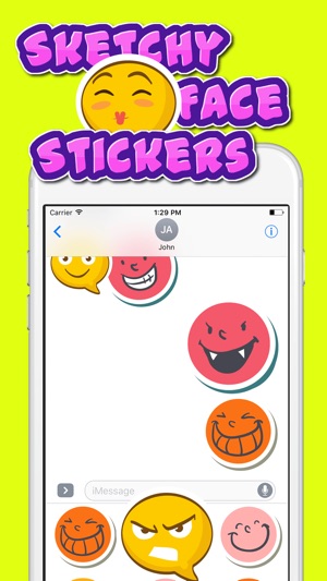 Sketchy Face Stickers(圖2)-速報App