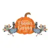 Happy Thanksgiving Day Sticker delete, cancel