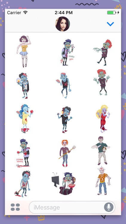 Zombie Animated Stickers