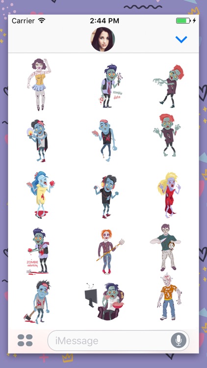 Zombie Animated Stickers