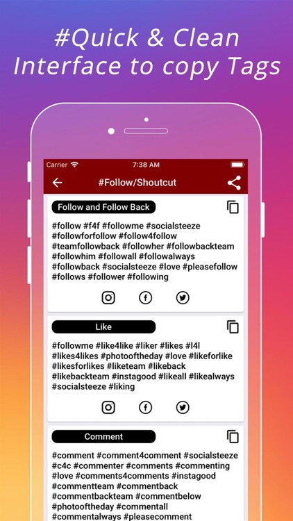 Popular HashTags for Instagram screenshot-3