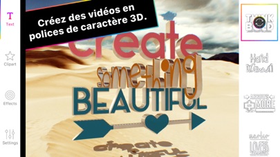 Screenshot #1 pour Typotastic! Police 3D animée