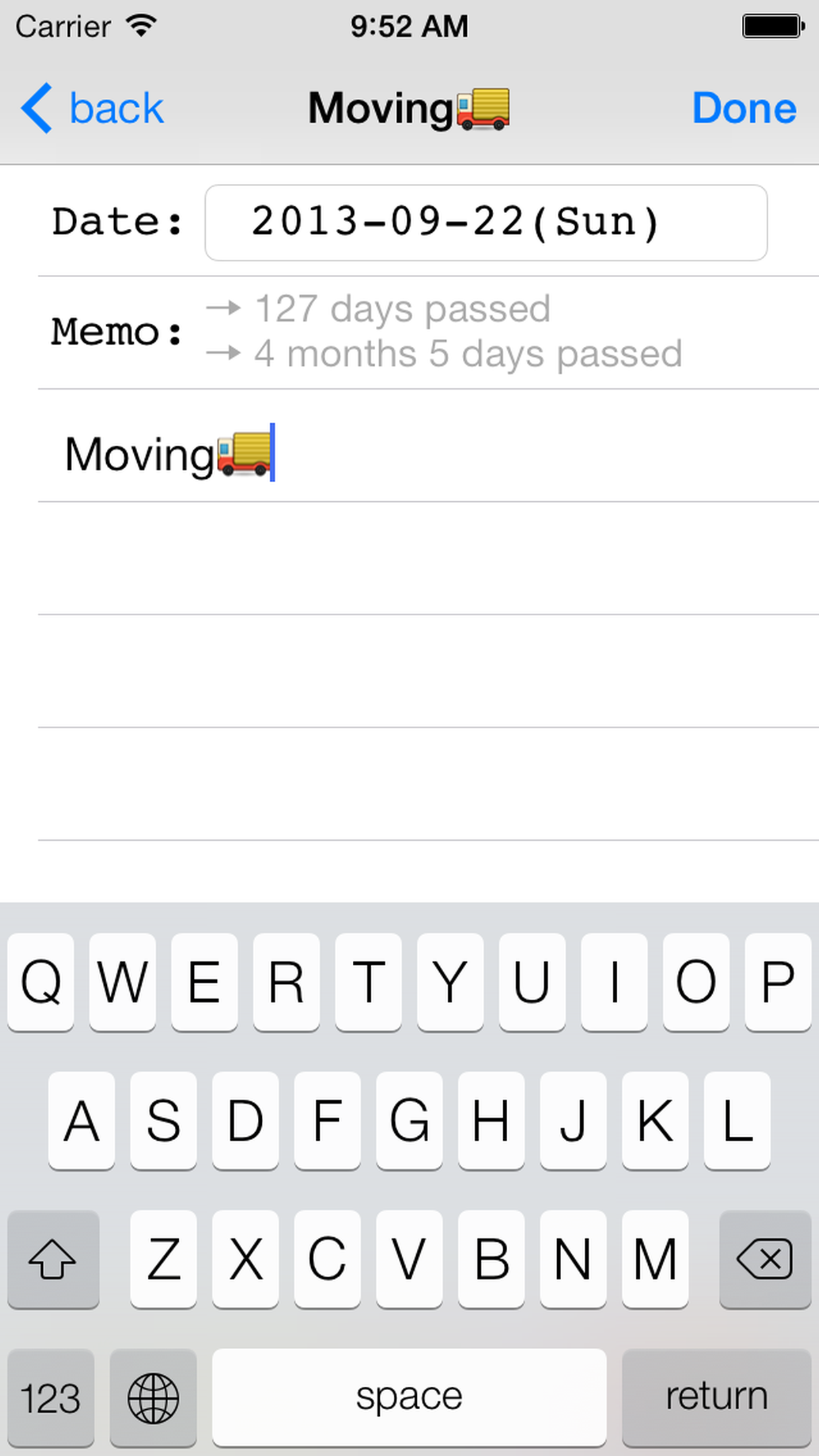 DateCalcMemo ～ how many days