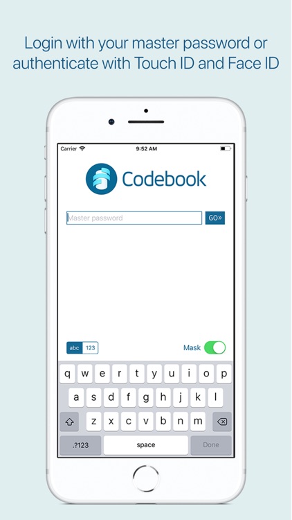 Codebook Password Manager
