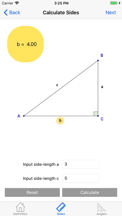 Trigonometry calc screenshot 3