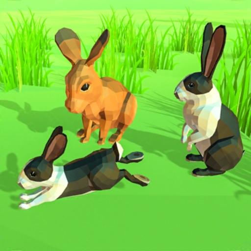 Poly Art Rabbit Simulator Icon