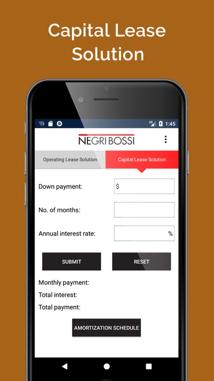Lease Calculator - Negri Bossi