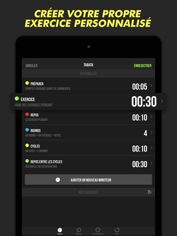 Screenshot #6 pour Minuteur Plus – Workouts Timer