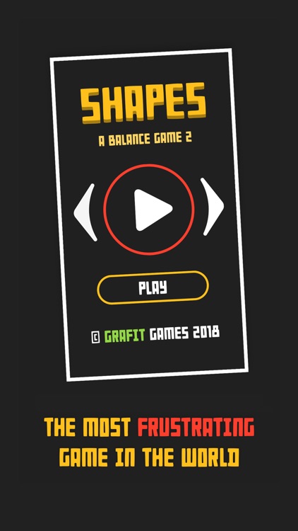 Shapes 2: A balance game.