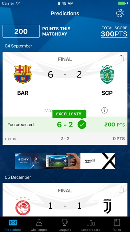 UEFA Champions League Predictor