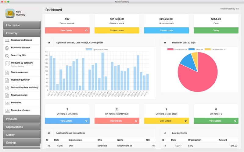 nano inventory iphone screenshot 1