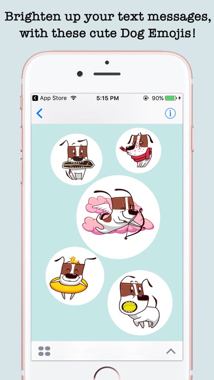 Cute Dog Emojis Stickers For iMessage screenshot-3