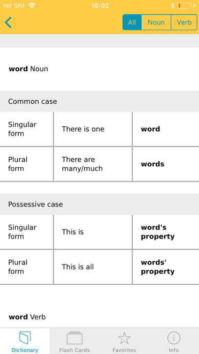 Big German English Dictionary Screenshot