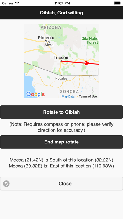 Contact Prayers (Salat) Times iPhone screenshot 5 - Reference app