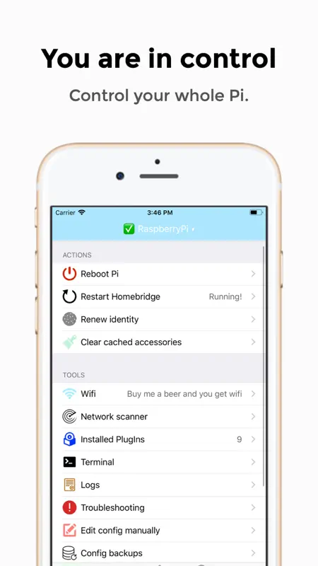 Homebridge for RaspberryPi screenshot 4 of 6