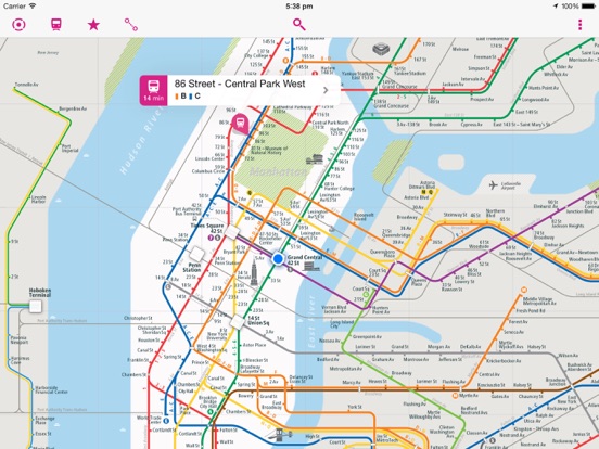 Screenshot #4 pour New York Rail Map Lite